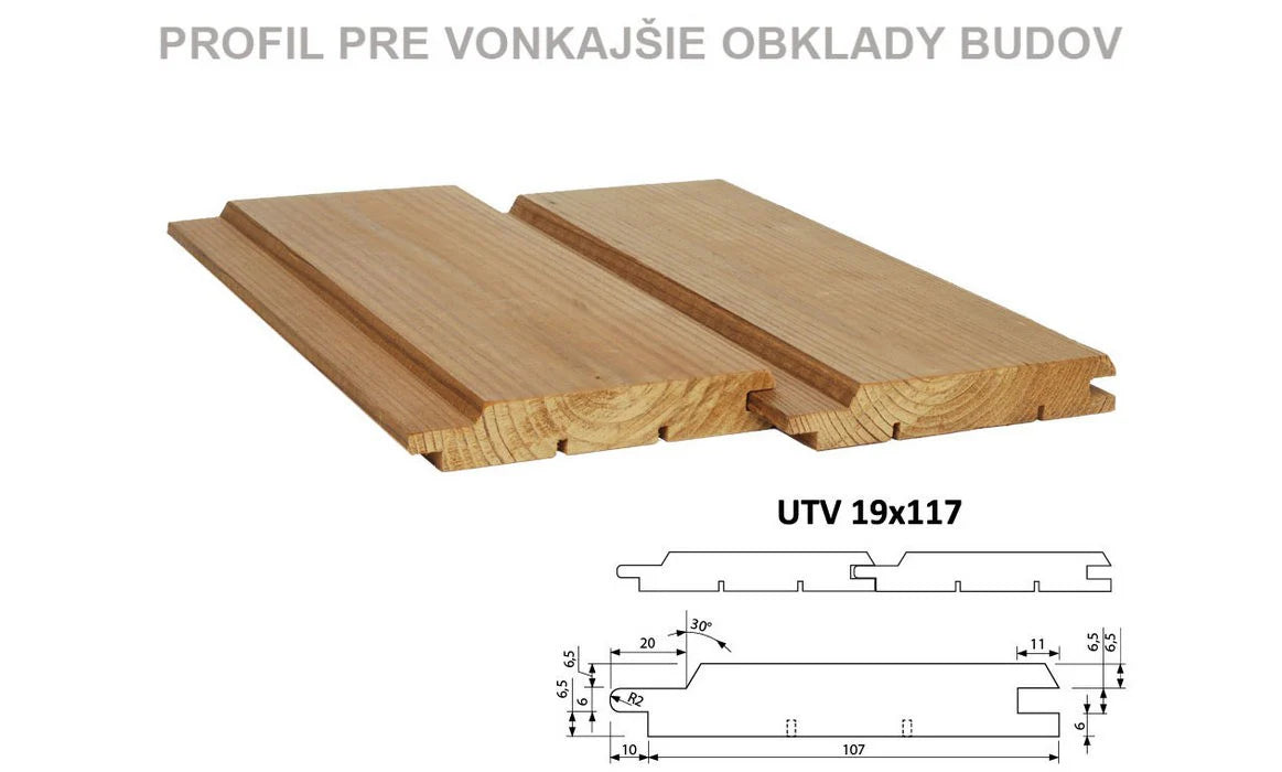 Obklad UTV 19x117 mm