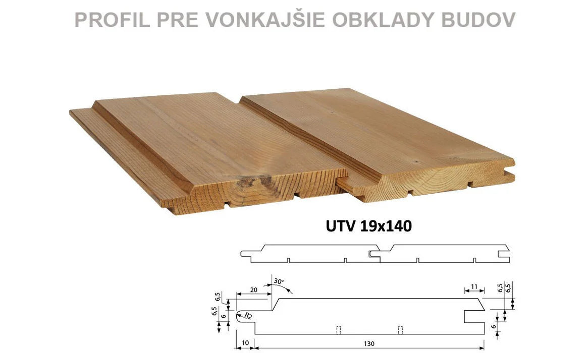 Obklad UTV 19x140 mm