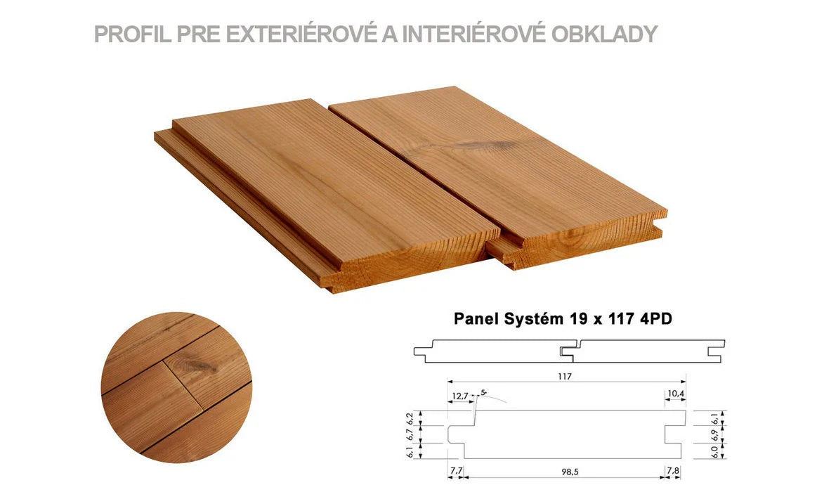 Obklad Panel Systém 19x117 mm