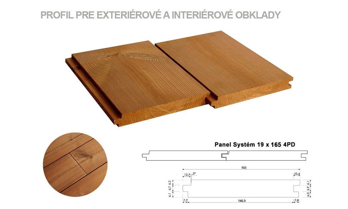 Obklad Panel Systém 19x165 mm