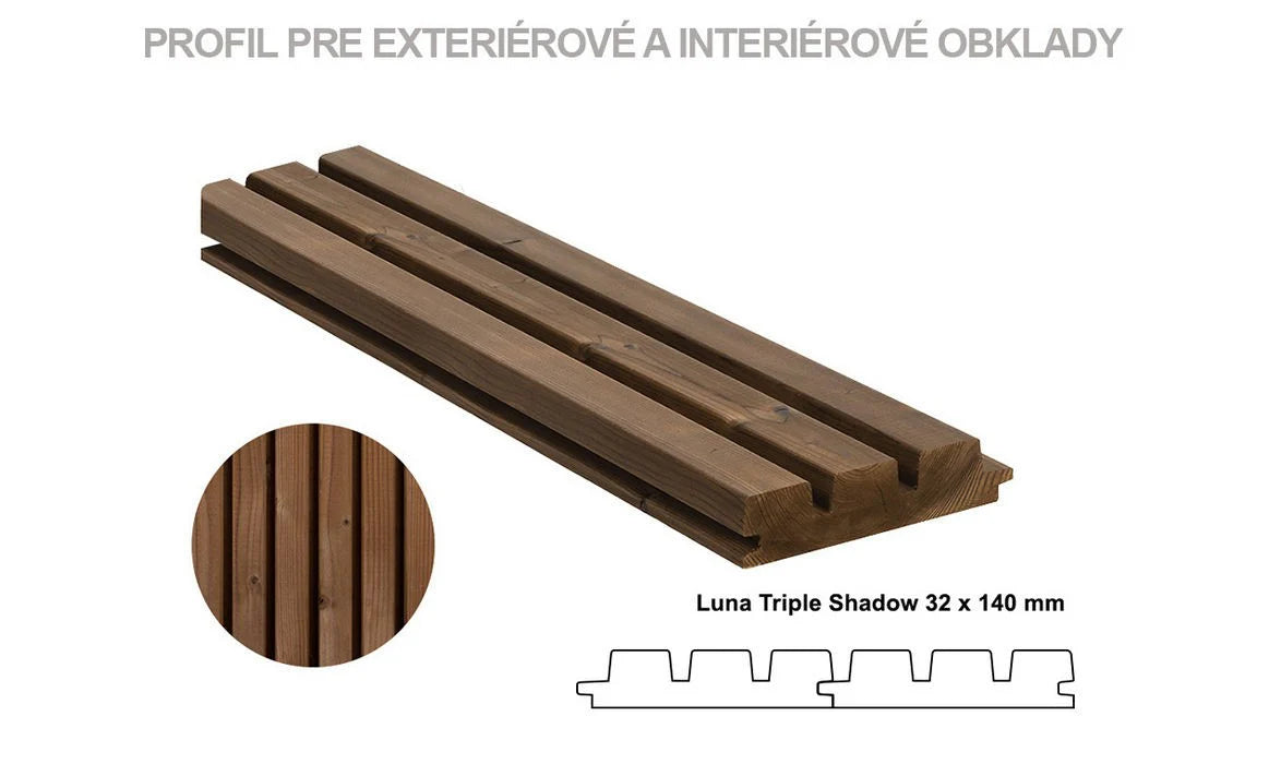 Obklad Triple Shadow 32×140 mm