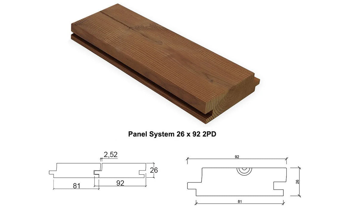 Obklad Panel Systém 26x92 mm